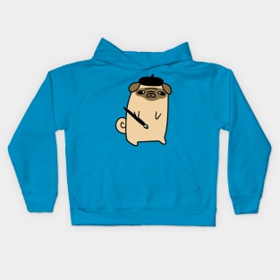 Artist Pug Kids Hoodie